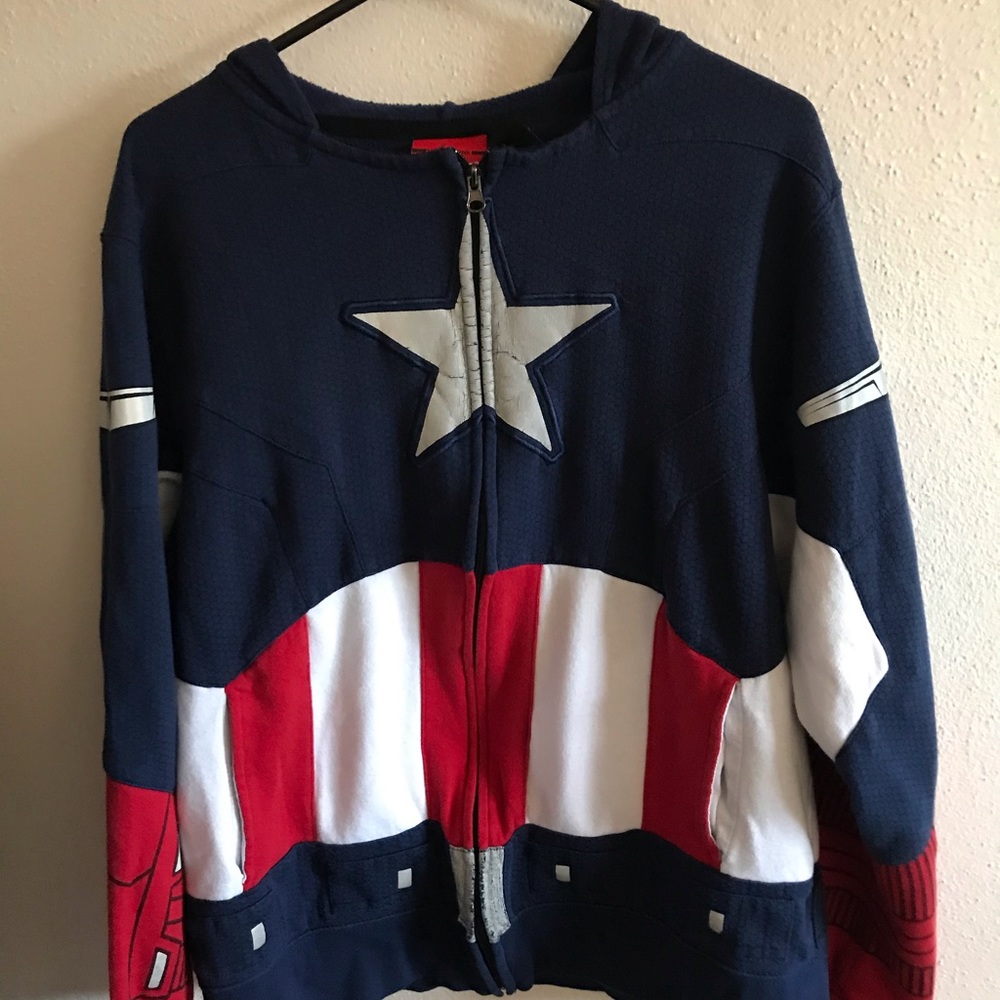 M-15).  Marvel CAPT AMERICA Hoodie w mask
